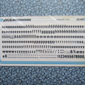Univers 67 - CC407 - 7.0 mm - karton