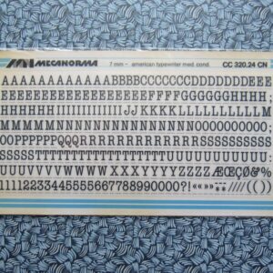 Typewriter - CC 320.24 CN - 7 mm - karton