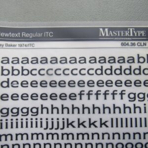 Newtext Regular ITC - 604.36 CLN - 10 mm - Groot vel