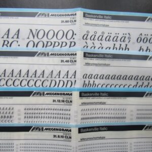 Baskerville Italic (31) - 2.1 mm t/m 16.4 mm