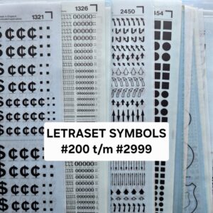 *NIEUW* Letraset Symbols - #200 t/m #2999